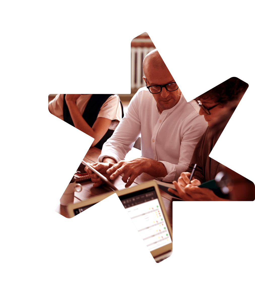Tandemite banner: business meeting