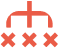 Tandemite icon: category tree with crosses