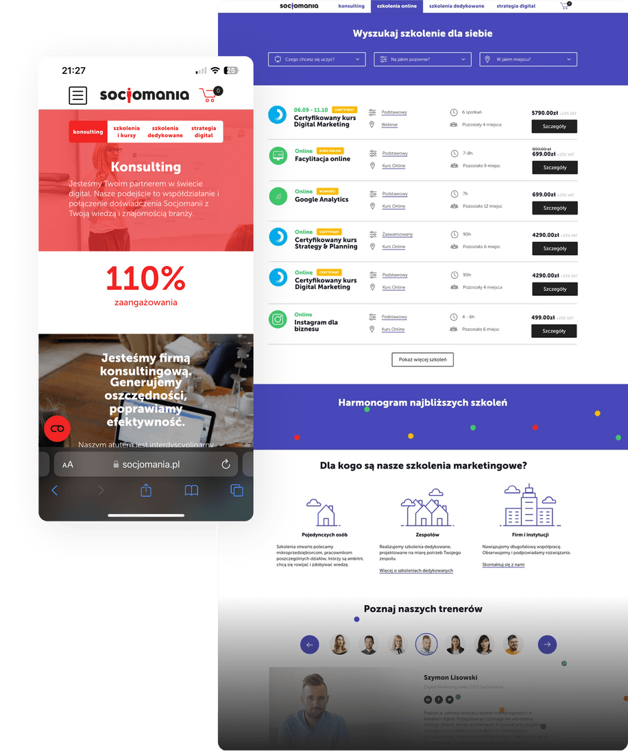 Is Pimcore the ultimate tool for training brands? These 3 case studies say ‘Yes’ - image1 Socjomania platform
