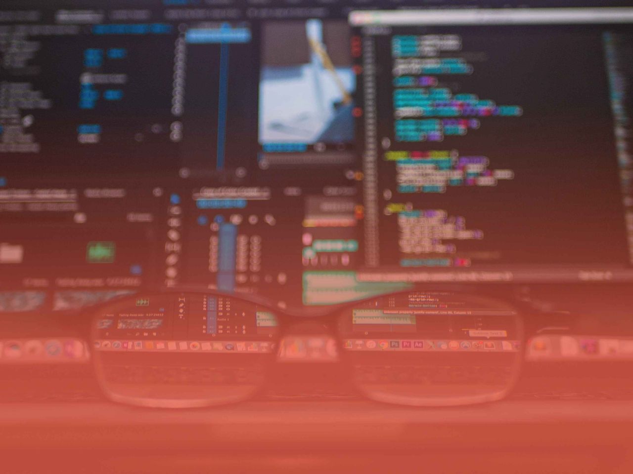 Developer working with code on screen, symbolizing professional Shopware implementation, customization, and eCommerce expertise