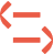 Tandemite icon: 2 arrows with bows facing opposite directions