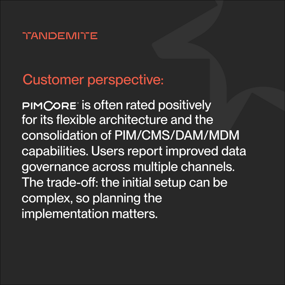 What do companies that use Pimcore say, and what can you realistically expect - image1 customer feedback on Pimcore