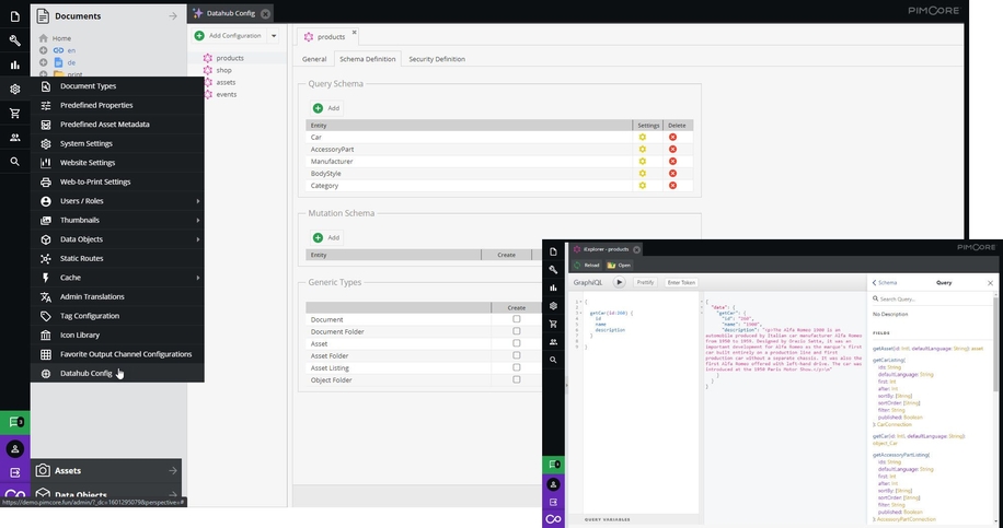 Import, configure, share data. Pimcore Datahub makes that simple for everyone - image1