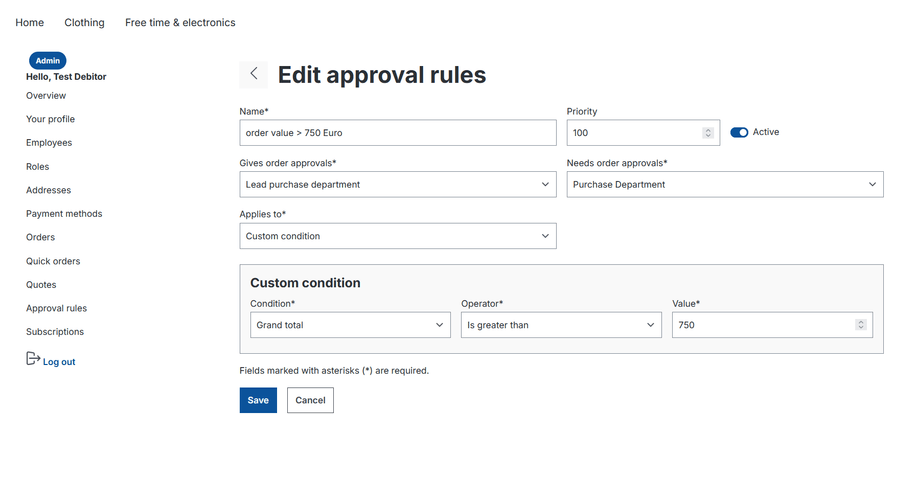 Essential eCommerce features to optimize complex B2B processes (from Shopware) - Order Approvals