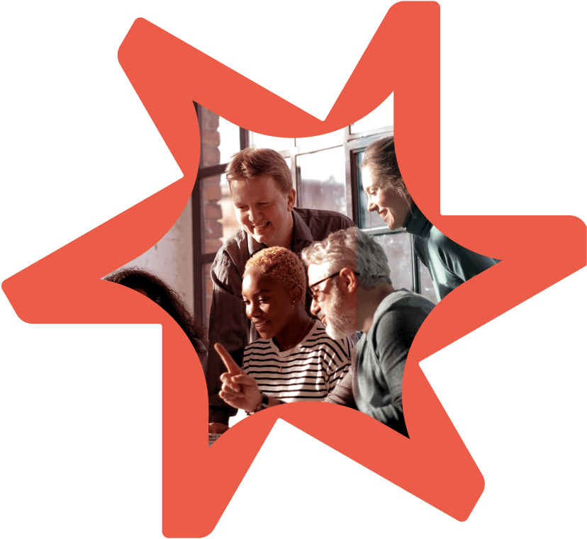 Tandemite banner: Intense business meeting