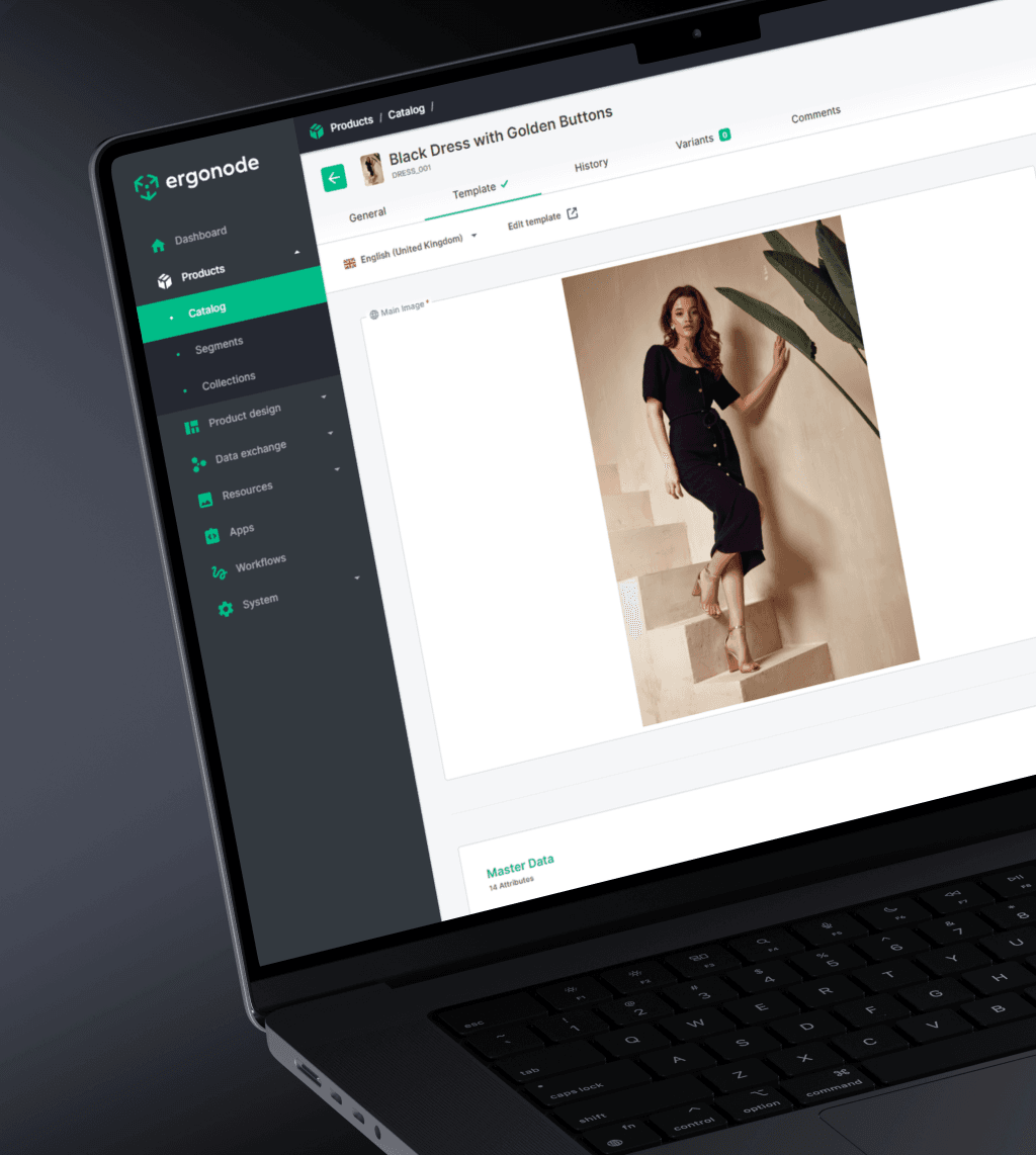 Ergonode admin panel - Catalog