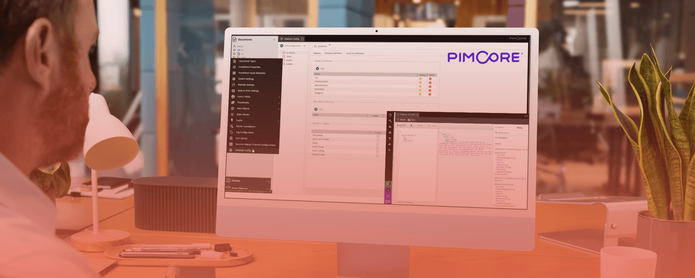 Import, configure, share data. Pimcore Datahub makes that simple for everyone - blog post banner