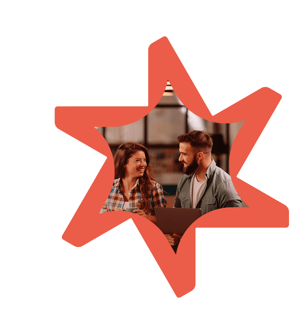 Tandemite banner - woman and man working