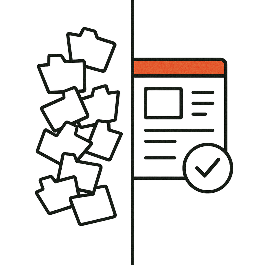 One system, double impact. A win-win for organizations and end users - image2 before and after implementing PIM