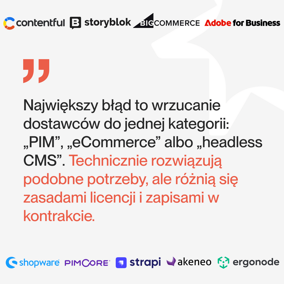 Understand licensing before you commit. The models behind PIM, e-commerce & headless CMS - image1 PL expert opinion