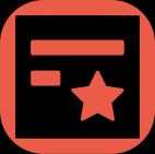 Tandemite icon - document with a star